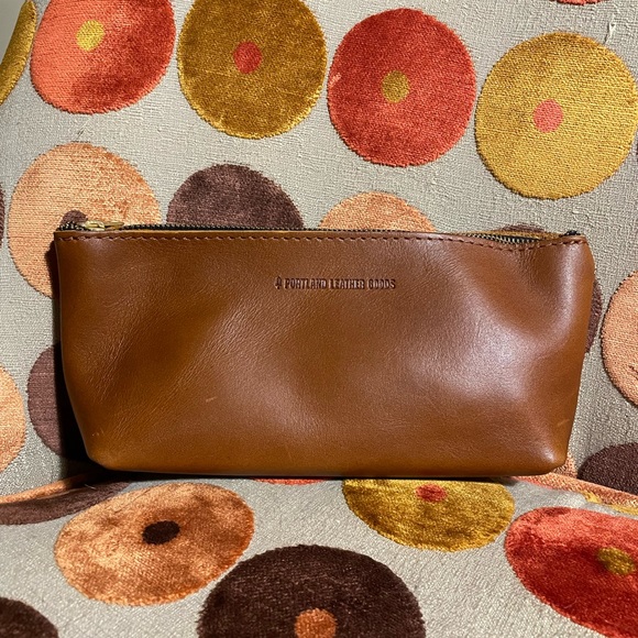 Portland Leather Handbags - Portland Leather Goods-Utility Pouch in Honey-Like New